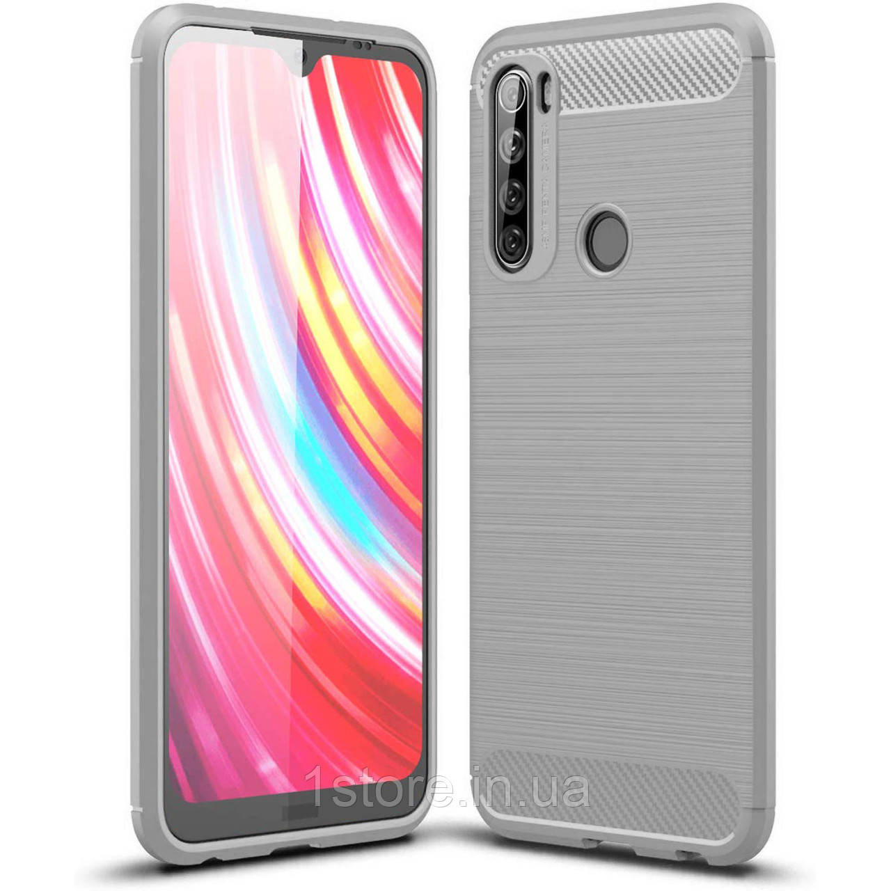 TPU чохол Slim Series для Xiaomi Redmi Note 8T (Сірий), фото 1