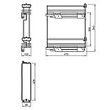 Карго 150 мм білий/хром, Galaxy VIBO (ELQGM152SXPRPOMBASC), фото 8