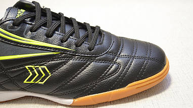 Кросівки для гри у футбол (футзалки) Restime DMB20616 чорно-жовті, фото 2