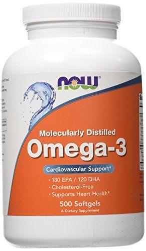 NOW Foods Omega-3 1000 mg, Омега-3, Риб'ячий жир (500 капс.)