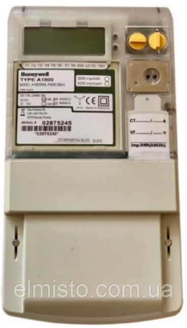 Електрочисник Альфа A1810RAL-P4GB-DW-4 5 (10) A 3х400 В A±,R±, кл.1,0, 2 порти RS 485