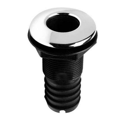 Зливний штуцер 5/8 з нержавіючим ковпачком, фото 1