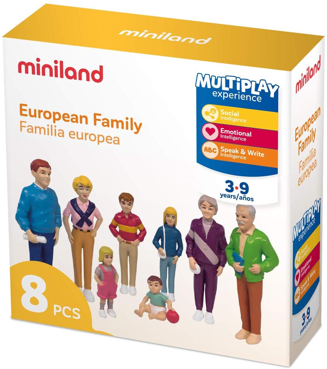Набір фігурок Європейська родина Miniland