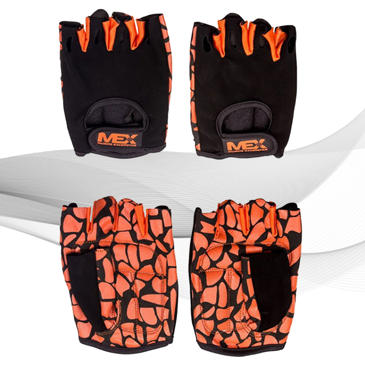 Атлетичні рукавички MEX Nutrition Flexi Gloves Orange