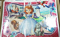 Вафельная картинка на торт "Принцесса София" А4 Одна прямоугольная картинка на А4 (№2)