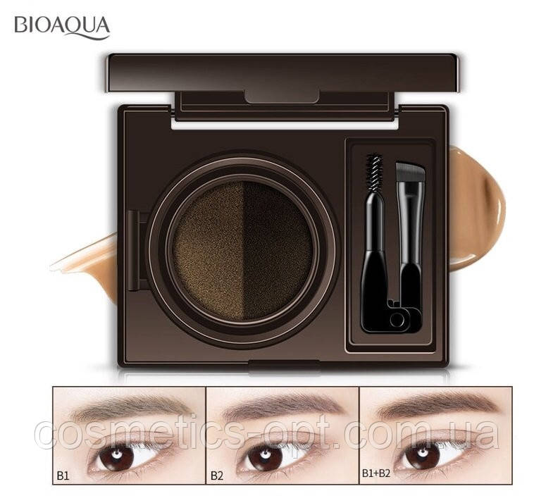 ЗАСТОСУВАННЯ КУРУХУ! Кушон для моделювання брів Rorec Cushion Eye Brow Mascara, 6 г, фото 1