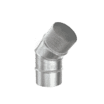 Відвід 45° Ø 220 Товщина цинк. 0.5 мм, фото 1