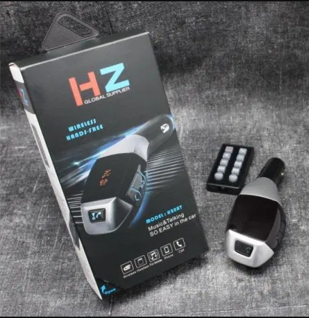 Автомобильный FM модулятор трансмиттер для машины с Bluetooth HZ H20BT Original Silver - фото 3 - id-p1129215656