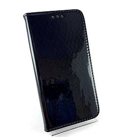 Чохол для Samsung M30, M305 книжка боковий з підставкою протиударний Хамелеон з блискітками чорний