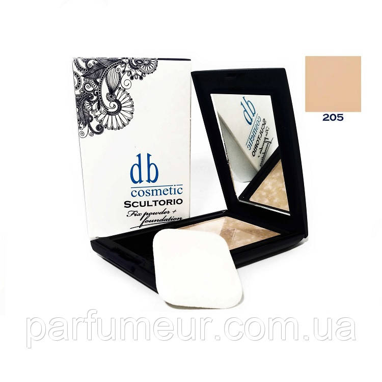 Dark Blue Cosmetics Scultorio Fix Powder + Foundation Пудра компактна 2 в 1 тон 205