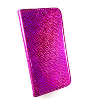 Чехол для Samsung M20, M205 книжка боковой с поставкой противоударный Хамелеон цвет розовый