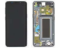 Дисплей для Samsung Galaxy S9 G960, модуль (экран и сенсор) Titanium Gray, оригинал GH97-21696C