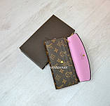 Жіночий шкіряний гаманець Louis Vuitton Луї Віттон різні кнопки, фото 2