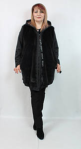 Турецьке жіноче демісезонне пальто — кардиган, великих розмірів 52-58