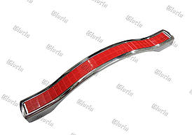 Ручка ODESSA хром/червона 128 мм