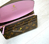 Жіночий шкіряний гаманець Louis Vuitton Луї Віттон різні кнопки, фото 10