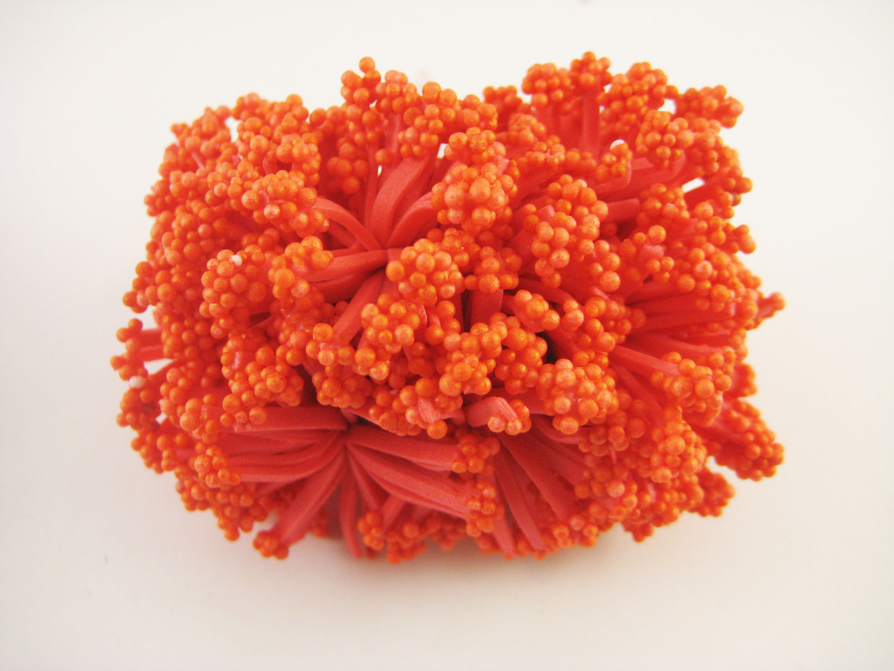 Кульки червоні на гілках 12 штук/пучок на дроті для рукоділля, хобі, декору, фото 1