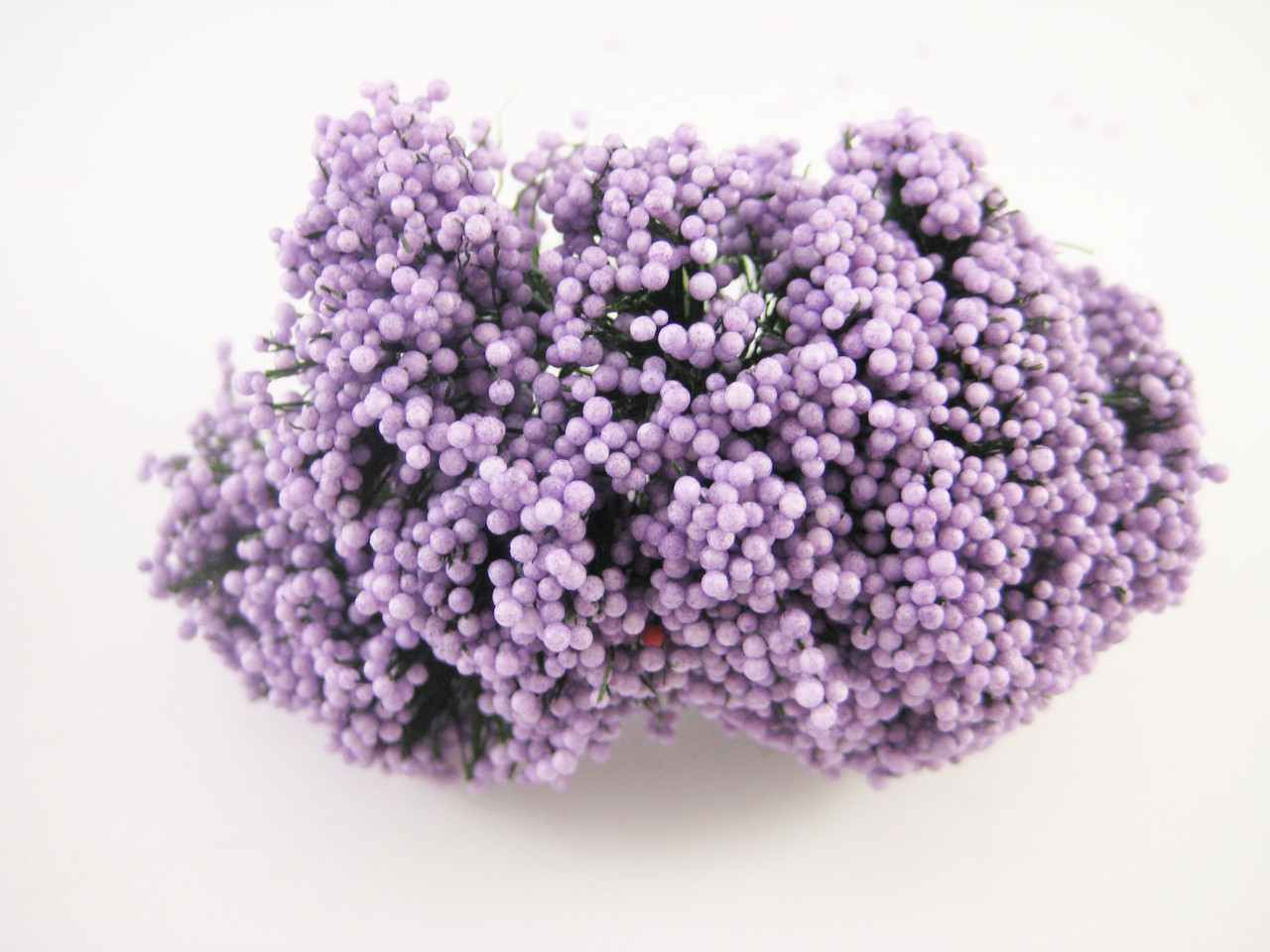 Кульки фіолетові на гілках 12 штук/пучок на дроті для рукоділля, хобі, декору, фото 1