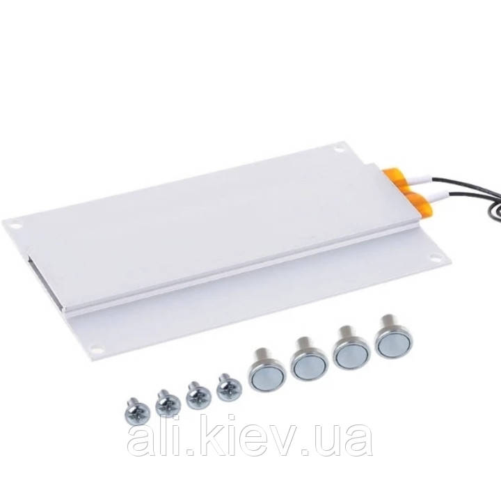 Нагрівач керамічний PTC в алюмінієвому корпусі. 250 град 220В/200Вт PTC heater with shell 77*62mm