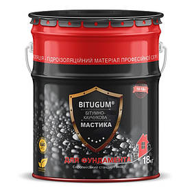 Мастика битумно-каучуковая BITUGUM 3кг для фундаментов