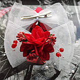 Ошатна шпилька-бант для волосся., фото 3