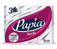 Паперові рушники Papia 3 шари 3 рулони