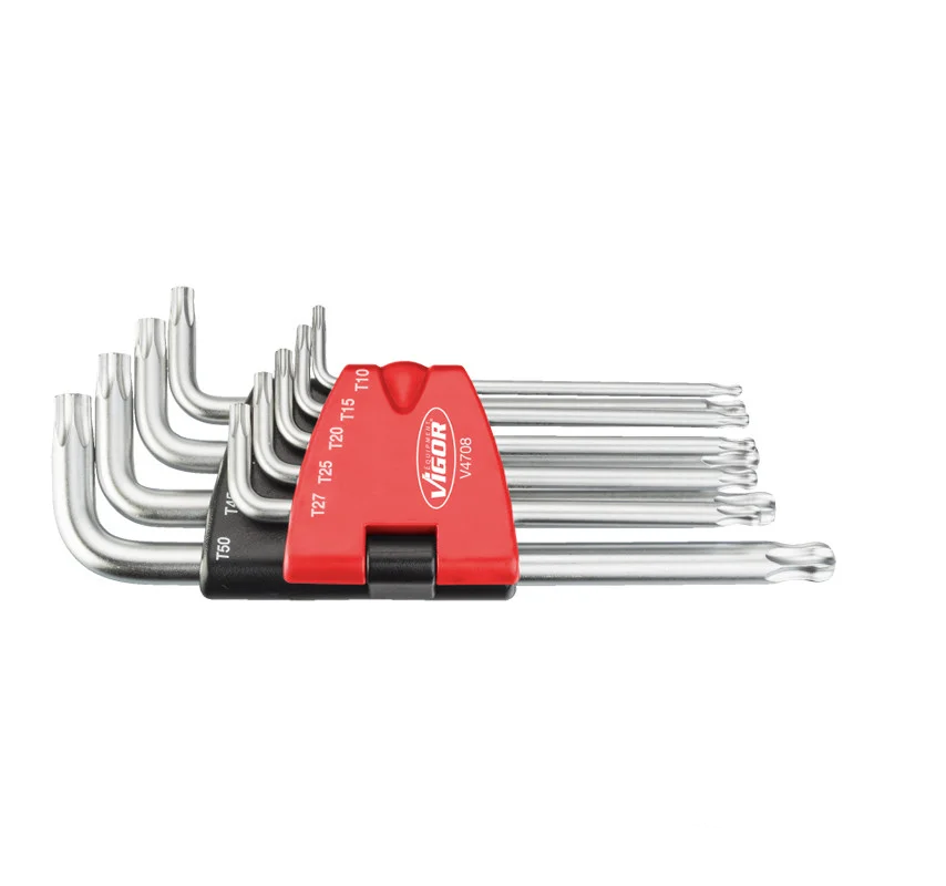 Набір Г-подібних ключів TORX® T10-T50 — Vigor V4708