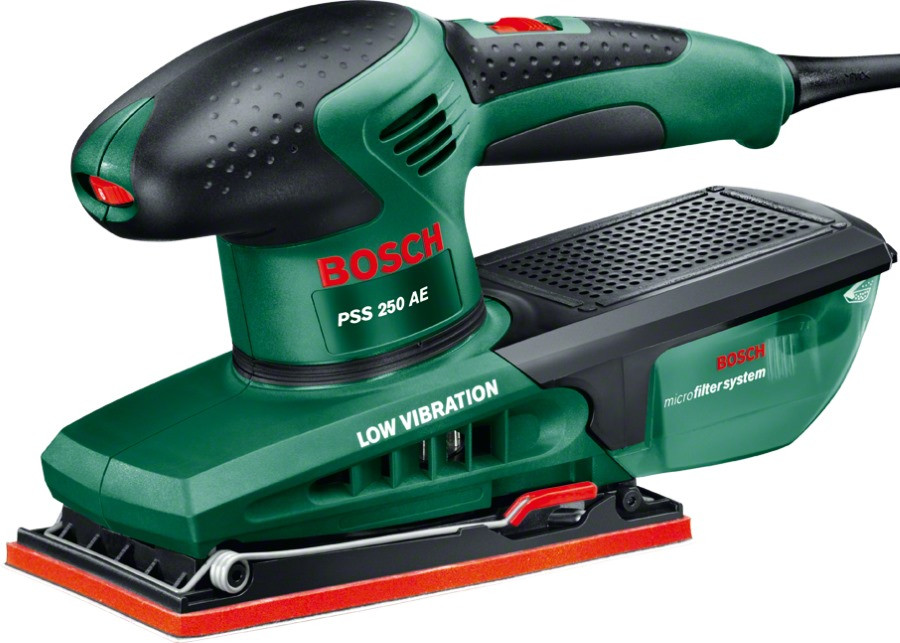 Віброшліфмашина Bosch PSS 250 AE (0.25 кВт, 93x230 мм) (0603340220)