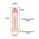 Насадка на пеніс Men Extension Vibrating Penis Sleeve, фото 8