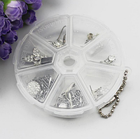 Пластиковий контейнер для таблеток на тиждень! Коробка тиждень на брелок з сімома отворами!