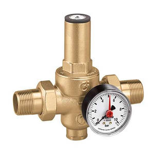 Редуктор тиску Caleffi з американками 1/2"  80 °C Max.25 бар (art.536040)