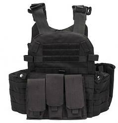 Жилет розвантажувальний HLV A64 Black (N010911)