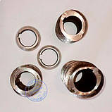 Набір Шнеків шліфований для кормового зернового Екструдера КЕШ-2, КЕШ-3 (комплект 3 шнеки, 2 кільця, Ø 22 мм), фото 5