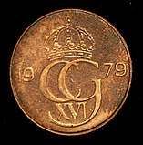 Монета Швеції 5 ері 1978-81 рр., фото 2