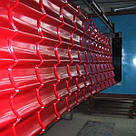 Порошкова фарба червона глянцева 3020 Etika для металу., фото 4