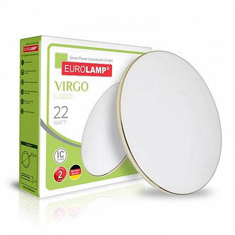 LED Світильник EUROLAMP круглий накладний Virgo 22W 4000K, фото 1