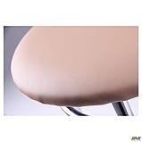 Кухонний стілець Велес хром м'яке сидіння бежеве, фото 8