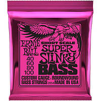 Струны Ernie Ball 2854 Super Slinky Short Scale Bass 40-100