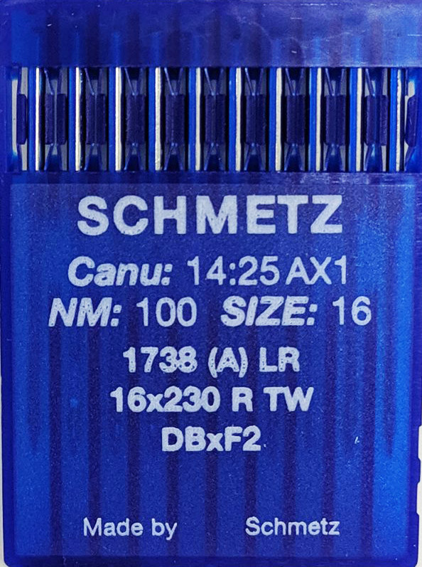 Голки Schmetz для Шкіри 1738 LR (DВx1 LR) №100 для промислових швейних машин