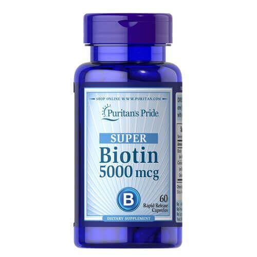 Вітаміни Biotin 5000 mcg (60 капс.) Puritan's Pride