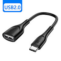 Переходник OTG Type-C - USB host Tiegem. Кабель для соединения устройств Type-C OTG адаптер W9