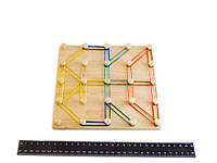 Математичний планшет іграшка Фантазуємо з резиночками 5*5 геоборд