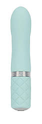 Розкішний вібратор PILLOW TALK - Flirty Teal з кристалом Сваровські, гнучка голівка