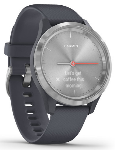 Смарт-годинник Garmin Vivomove 3S Silver Stainless Steel Bezel with Granite Blue Case and Silicone Band - фото 3 - id-p1104503947