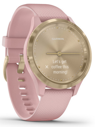 Смарт-годинник Garmin Vivomove 3S Light Gold Stainless Steel Bezel with Dust Rose Case and Silicone Band - фото 3 - id-p1104505674