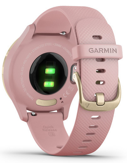 Смарт-годинник Garmin Vivomove 3S Light Gold Stainless Steel Bezel with Dust Rose Case and Silicone Band - фото 5 - id-p1104505674