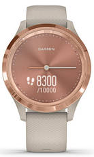 Смарт-годинник Garmin Vivomove 3S Rose Gold Stainless Steel Bezel with Light Sand Case and Silicone Band, фото 2