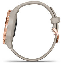 Смарт-годинник Garmin Vivomove 3S Rose Gold Stainless Steel Bezel with Light Sand Case and Silicone Band, фото 3