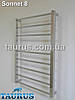 Сучасна сушарка для рушників Sonnet 8/750х450: кругла перемичка 16 мм +квадратна стійка 30х30 мм. 1/2. Україна, фото 2