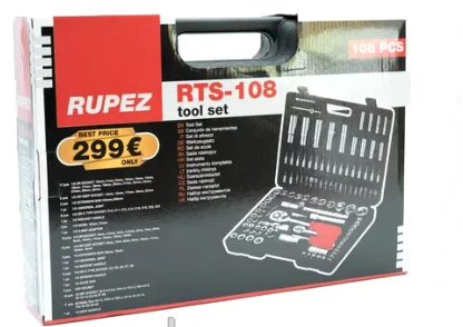 Набор инструментов Rupez RTS-108 (108 предметов) - фото 6 - id-p1129531777